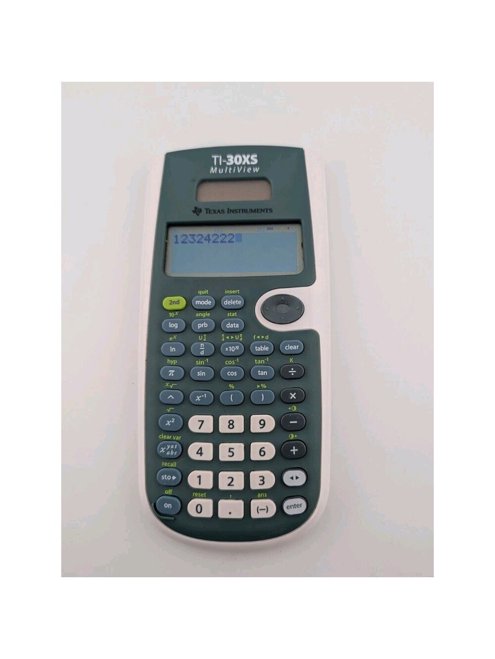 TI-30XS Scientific Calculator Multi View Green Texas Instruments